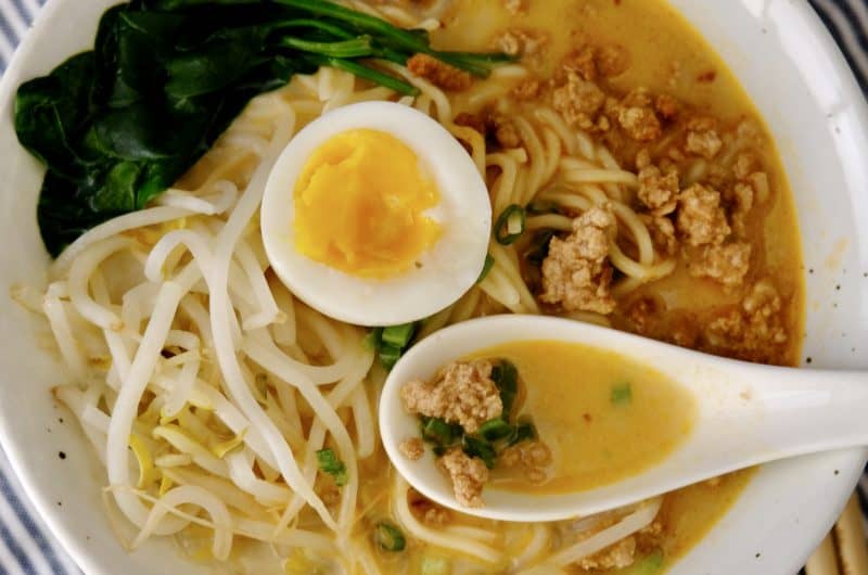 Ramen japonais tantanmen - recette facile